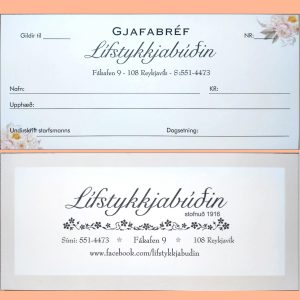 Gjafabréf Lífstykkjabúðarinnar